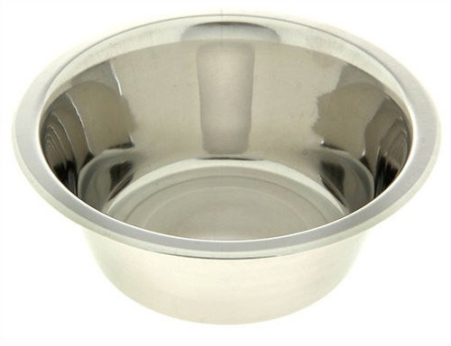 фото Одинарная миска для собак vm, металл, серебристый, 0.24 л