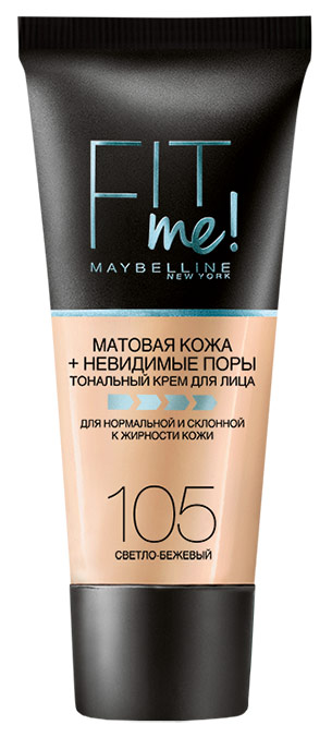 фото Тональный крем maybelline new york fit me matte & poreless foundation 105 30 мл