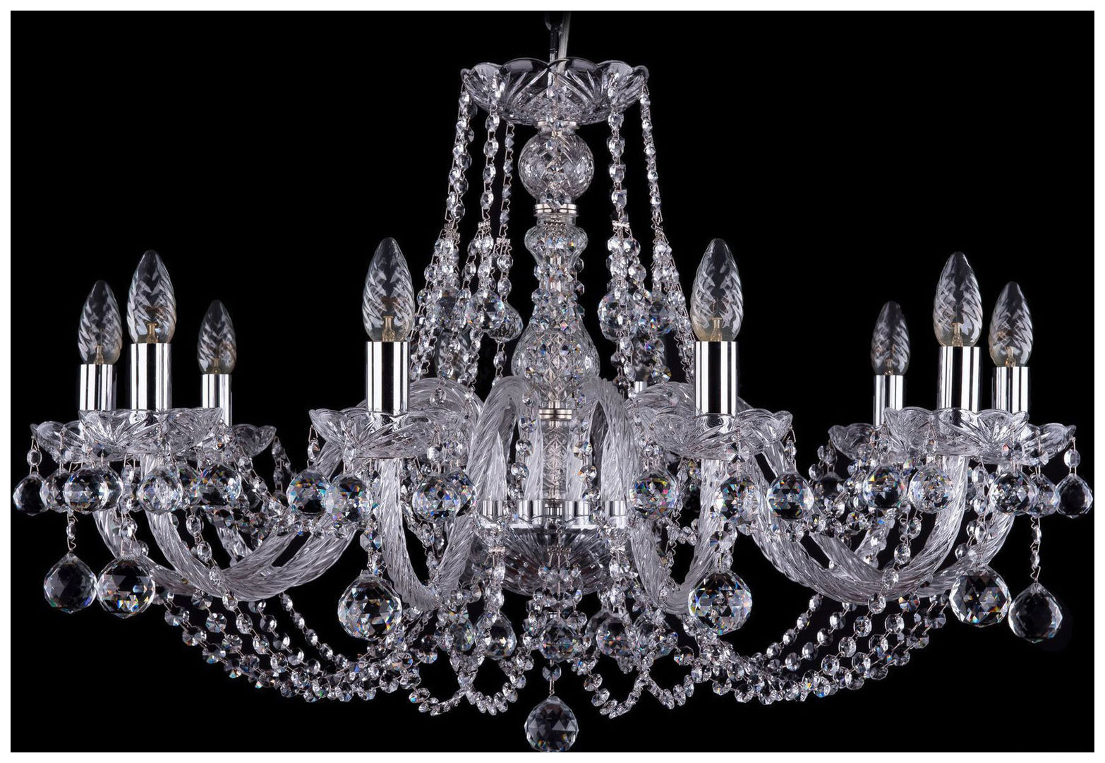 фото Люстра подвесная bohemia ivele crystal 1406/10/300/ni/balls