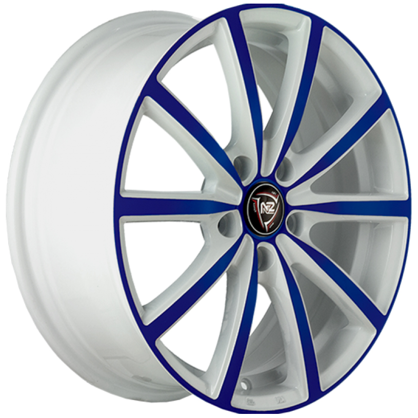 

Колесный диск NZ Wheels F R16 6.5J PCD5x114.3 ET38 D67.1 (9128024), Белый;синий, f-50