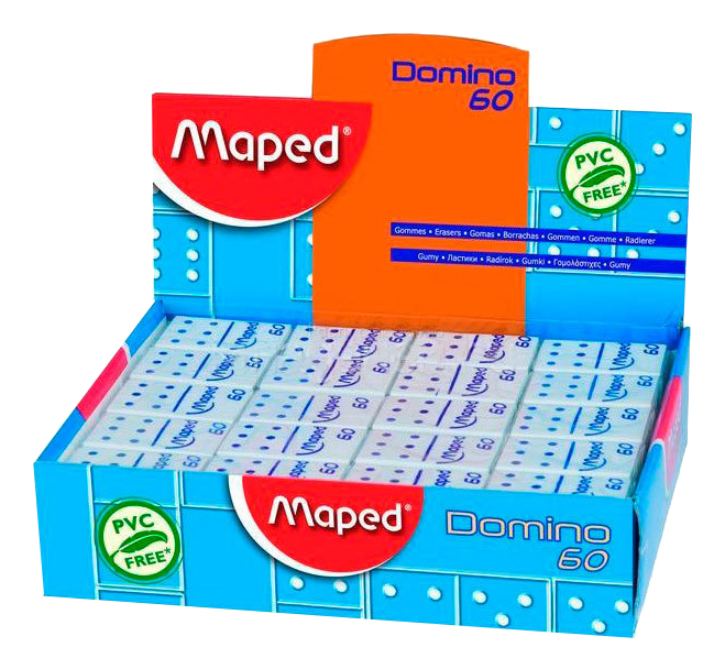 

Ластик Maped Domino, Белый, Domino