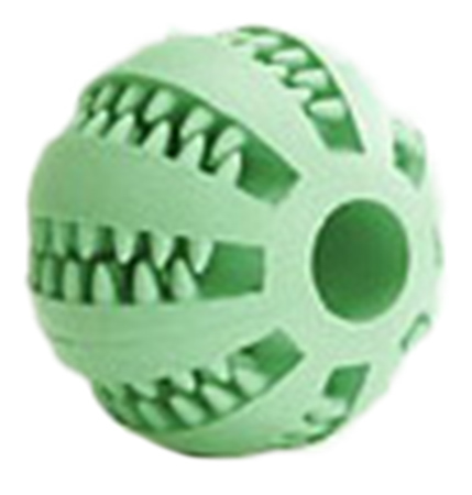 фото Апорт для собак beeztees мяч массажный, зеленый, 7 см