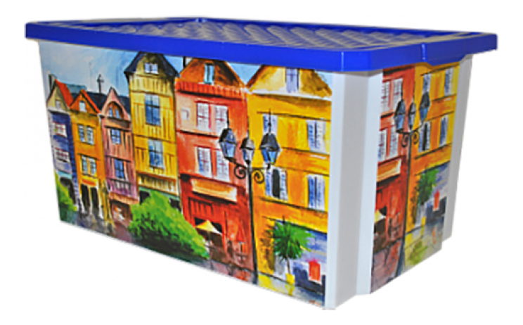 

Ящик для хранения игрушек Plastic Republic Optima Город 57 л, Optima Город