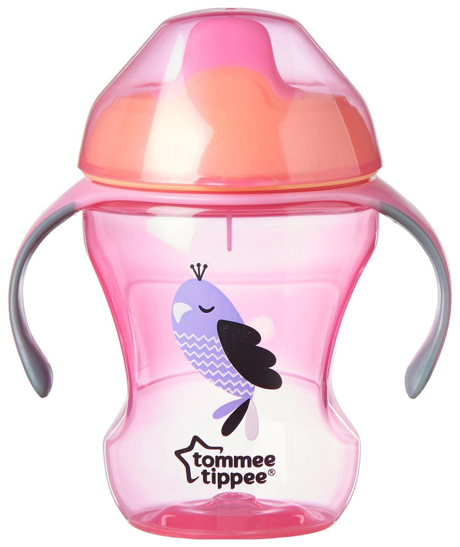 фото Чашка-непроливайка tommee тippee explora easy drink 230 мл розовый tommee tippee