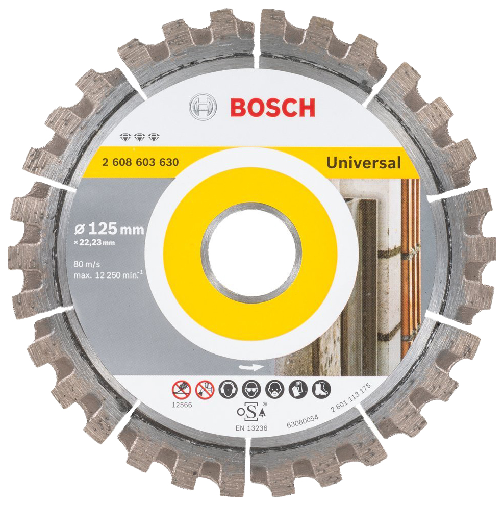Диск отрезной алмазный Bosch Bf Universal 125-22,23 2608603630 алмазный диск eco universal 150 22 23 2608615029 bosch