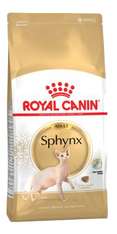 фото Сухой корм для кошек royal canin sphynx adult, сфинкс, домашняя птица, мясо, 0,4кг