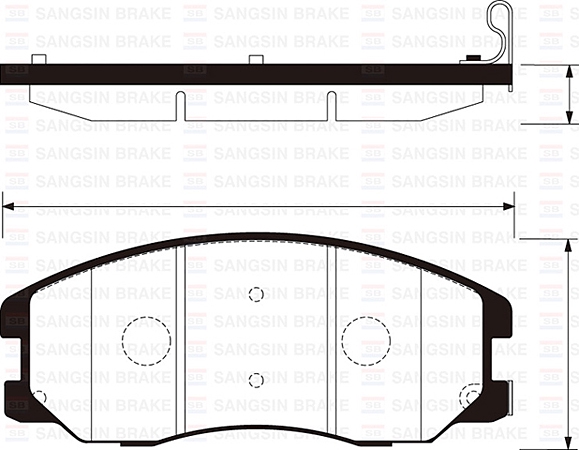 фото Колодки тормозные sangsin sp1204 sangsin brake