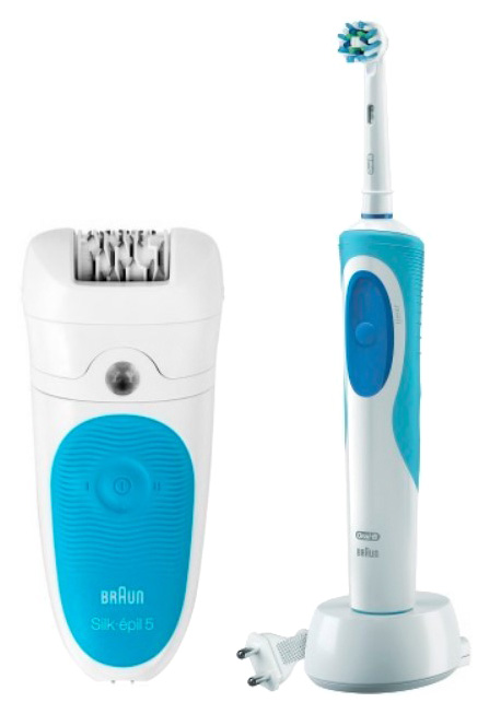 фото Эпилятор braun 5-511+зубная щетка oral-b vitd12,513