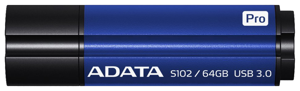 фото Флешка adata s102 pro 64гб blue (as102p-64g-rbl)