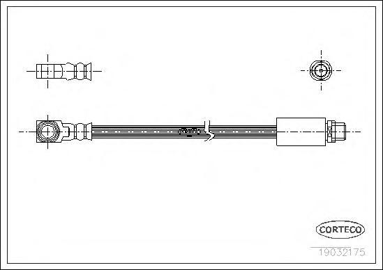 фото Шланг тормозной системы corteco 19032175