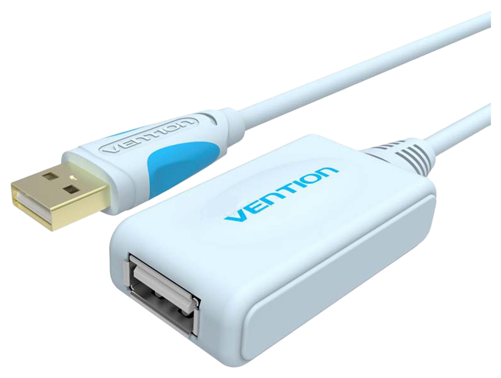 фото Кабель vention usb a-usb a, m-f 10м blue (vas-c01-s1000)