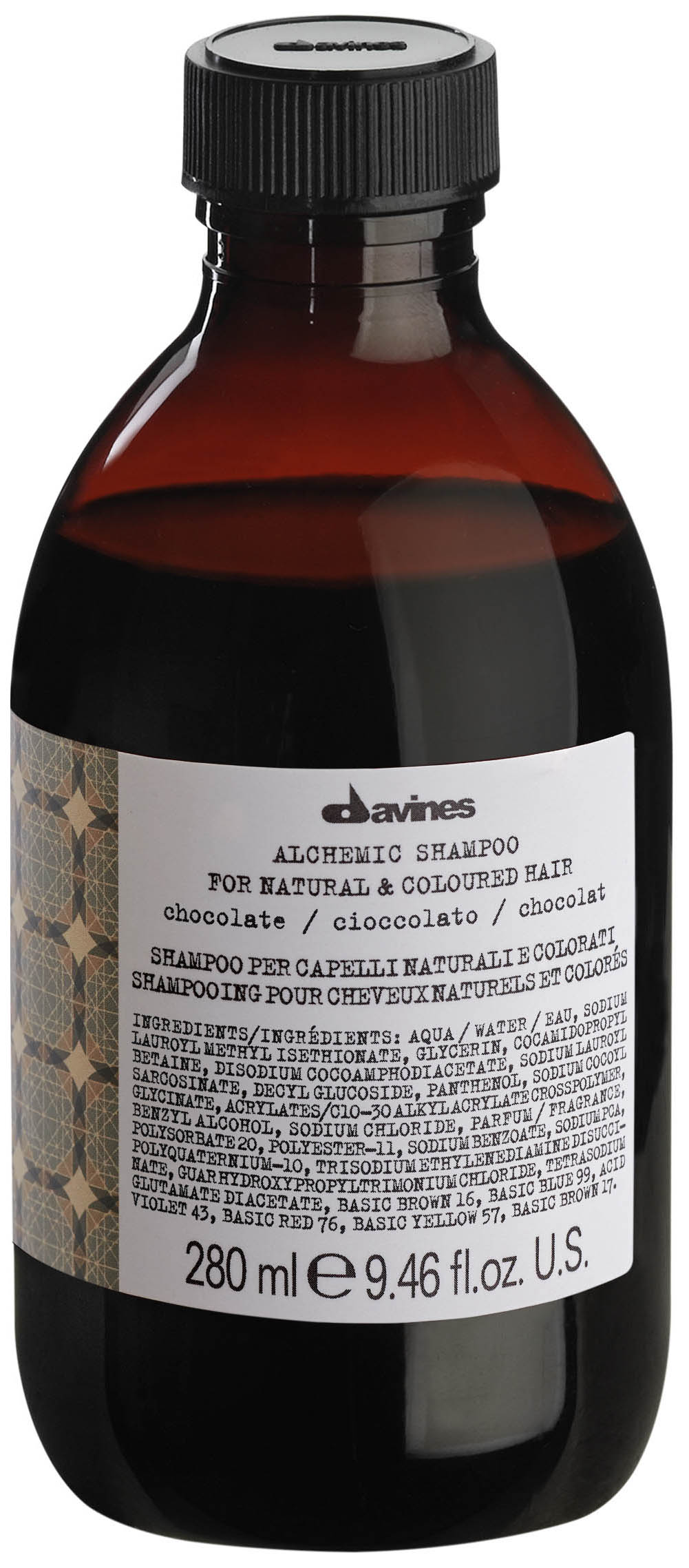 фото Шампунь davines alchemic for natural and coloured hair chocolate 280 мл