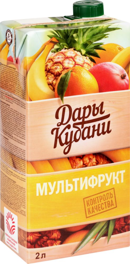 

Нектар Дары Кубани мультифрукт 2 л, Дары Кубани мультифрукт