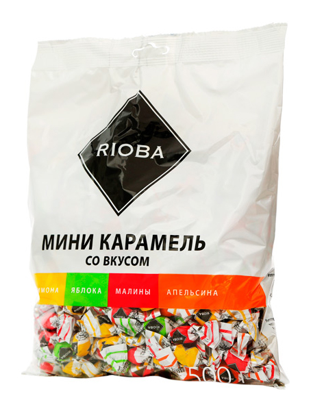 Карамель Rioba  леденцовая мини ассорти 500 г