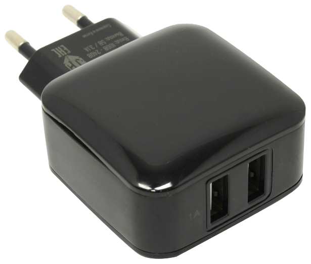 

Сетевое зарядное устройство Jet.A UC-Z18, 2xUSB, 3,1 A, black, UC-Z18