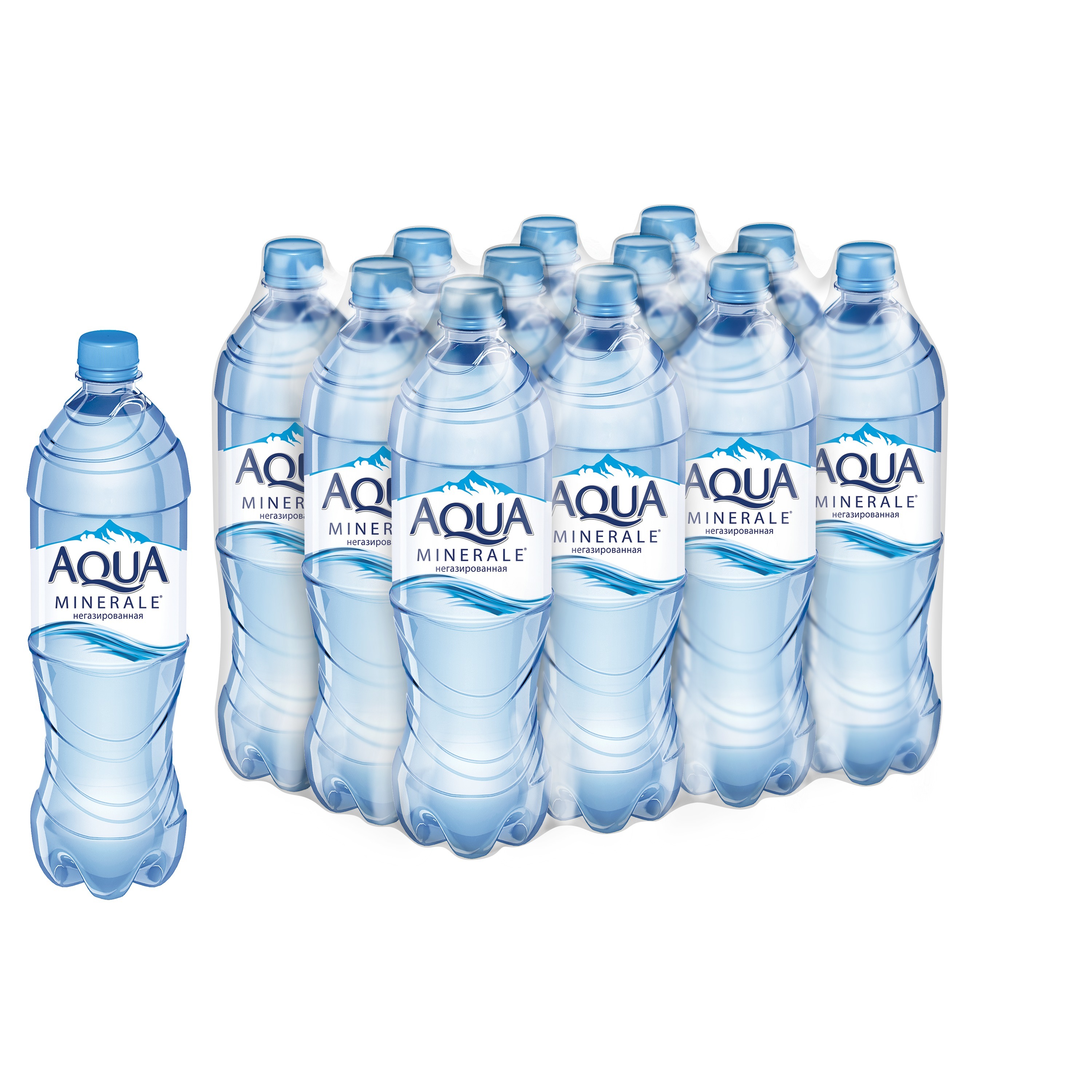 Вода Aqua Minerale питьевая негазированная пластик 1 л 12 шт