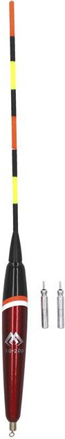 

Поплавок Mikado Movable LED-02 2 + 2 г, 163 мм, 1 шт., Красный;черный, Movable LED-02