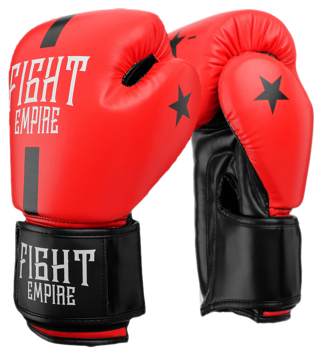 Боксерские перчатки Fight Empire 4153947 красные, 12 унций
