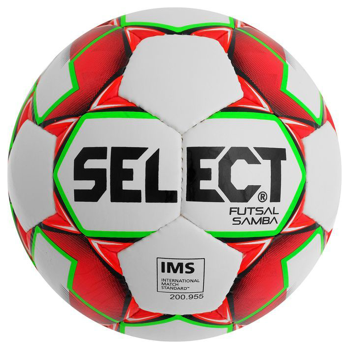 фото Футзальный мяч select futsal samba №4 white/red/green