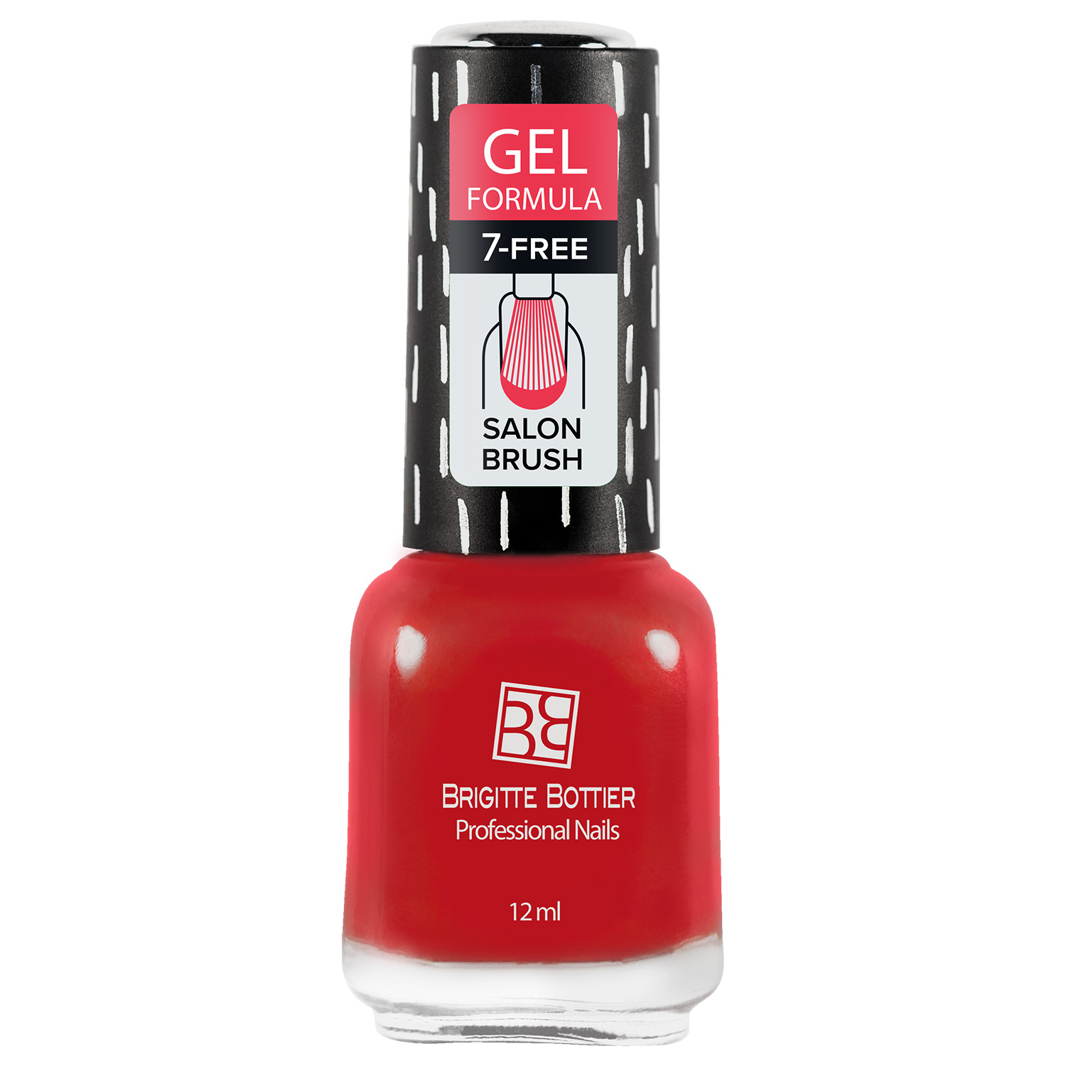 

Лак с гелевым эффектом Brigitte Bottier Gel Formula тон 42 клубнично-красный, 12 мл