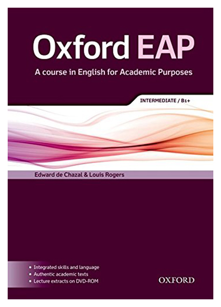 

Книга Oxford University Press "Oxford EAP: Intermediate/B1+: Student's Book (+ DVD)"