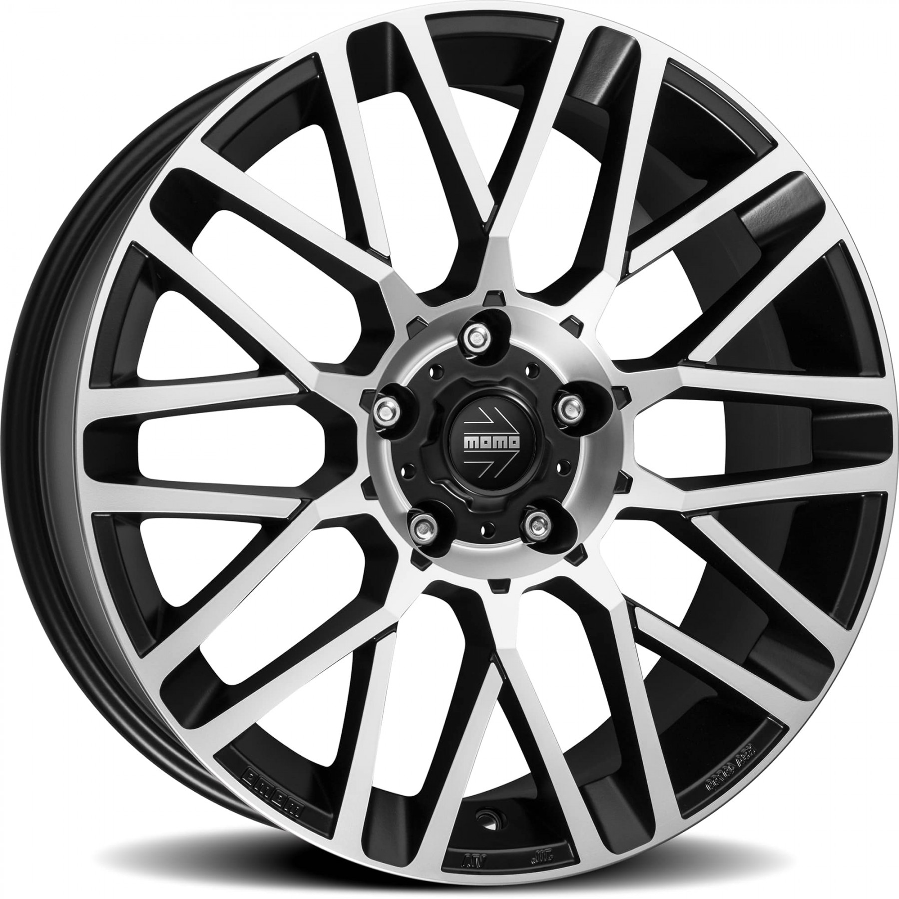 фото Колесный диск momo revenge 7,0/r17 5*114,3 et42 d67,1 matt black-polished wrve70742514zl