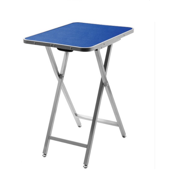 фото Стол для груминга zooone профи, складной переносной, с ручкой, синий, 60x46x76 см
