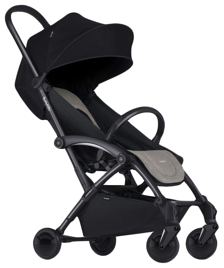 

Коляска прогулочная Bumprider Connect 2 Black/Khaki Melange + дождевик и сумка для мамы, Connect 2