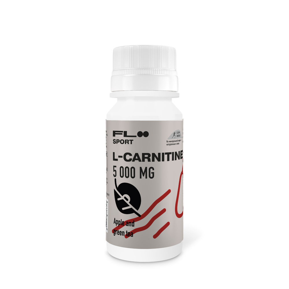 

Floo Sport L-Carnitine 1500, 1 ампула 60 мл, Яблоко и зеленый чай, L-Carnitine 1500