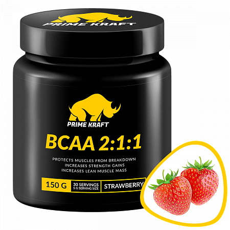 фото Prime kraft bcaa 150 г, клубника