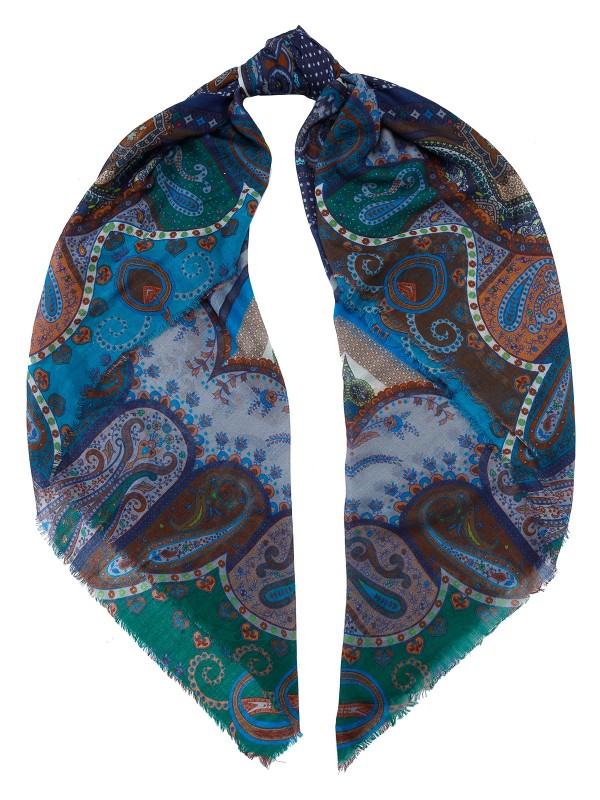

Платок женский Eleganzza 01-00031339 синий, AH43-16556