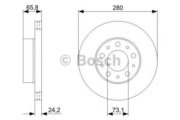 фото Тормозной диск bosch 0986479297