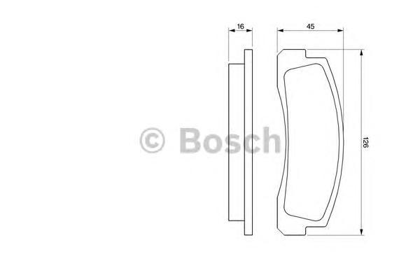 

Комплект тормозных колодок BOSCH 0986466601