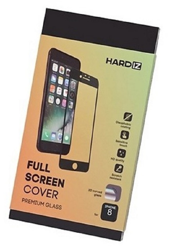 

Защитное стекло Hardiz Full screen cover для Apple iPhone 8 Black, Premium Tempered Glass