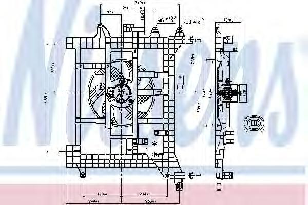 

Вентилятор радиатора Nissens 85711