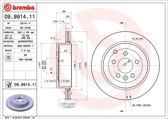 фото Тормозной диск brembo 09991411