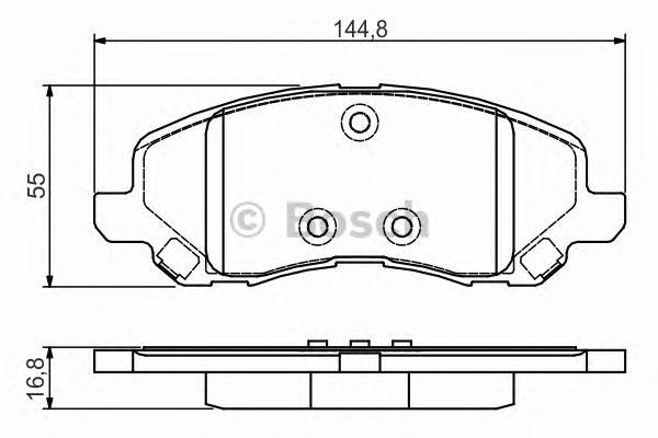 

Комплект тормозных колодок BOSCH 0986495170