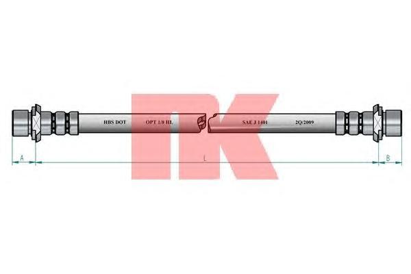 фото Шланг тормозной системы nk 8545141