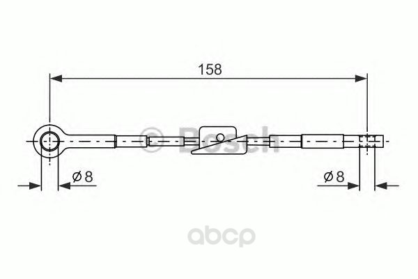 фото Трос cтояночного тормоза bosch 1987482242