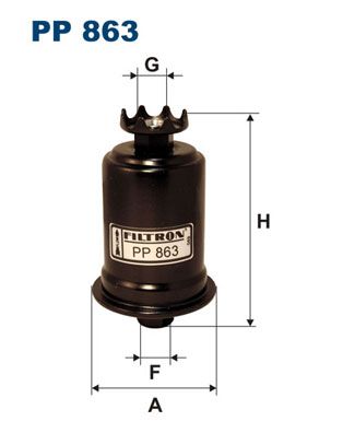 фото Фильтр топливный filtron pp863