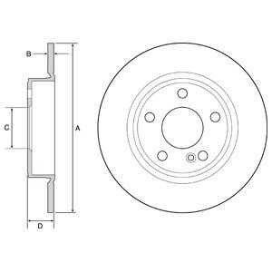 

Тормозной диск DELPHI BG4555C