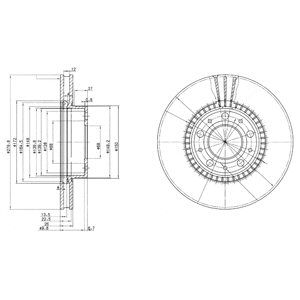 

Тормозной диск DELPHI BG2719C