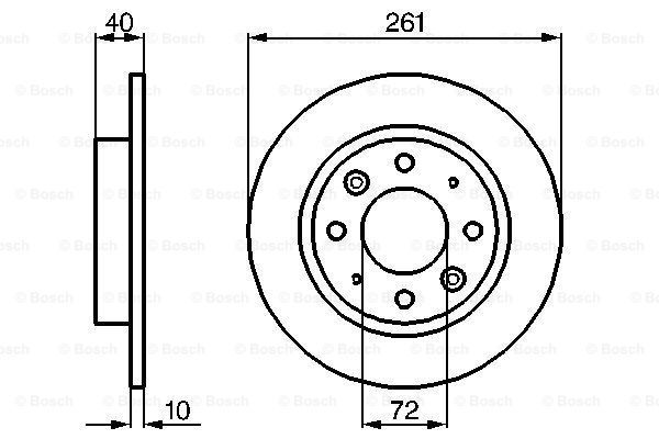 

Тормозной диск BOSCH 0986479018