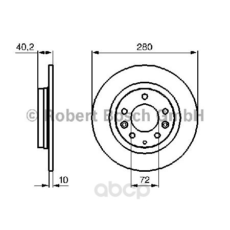 фото Тормозной диск bosch 0986479131 задний