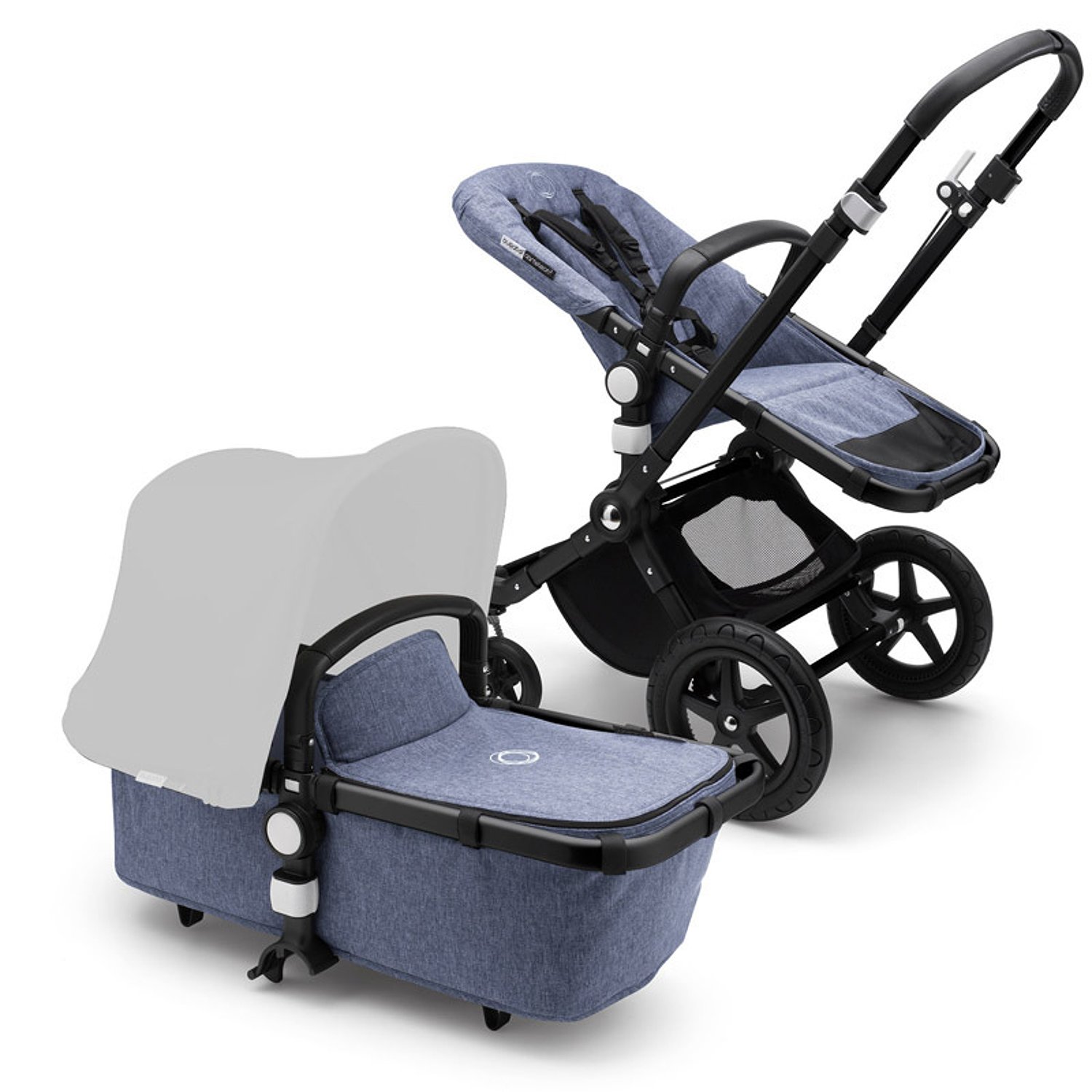 

Коляска 2 в 1 Bugaboo Cameleon3 plus base black blue melange, Cameleon3