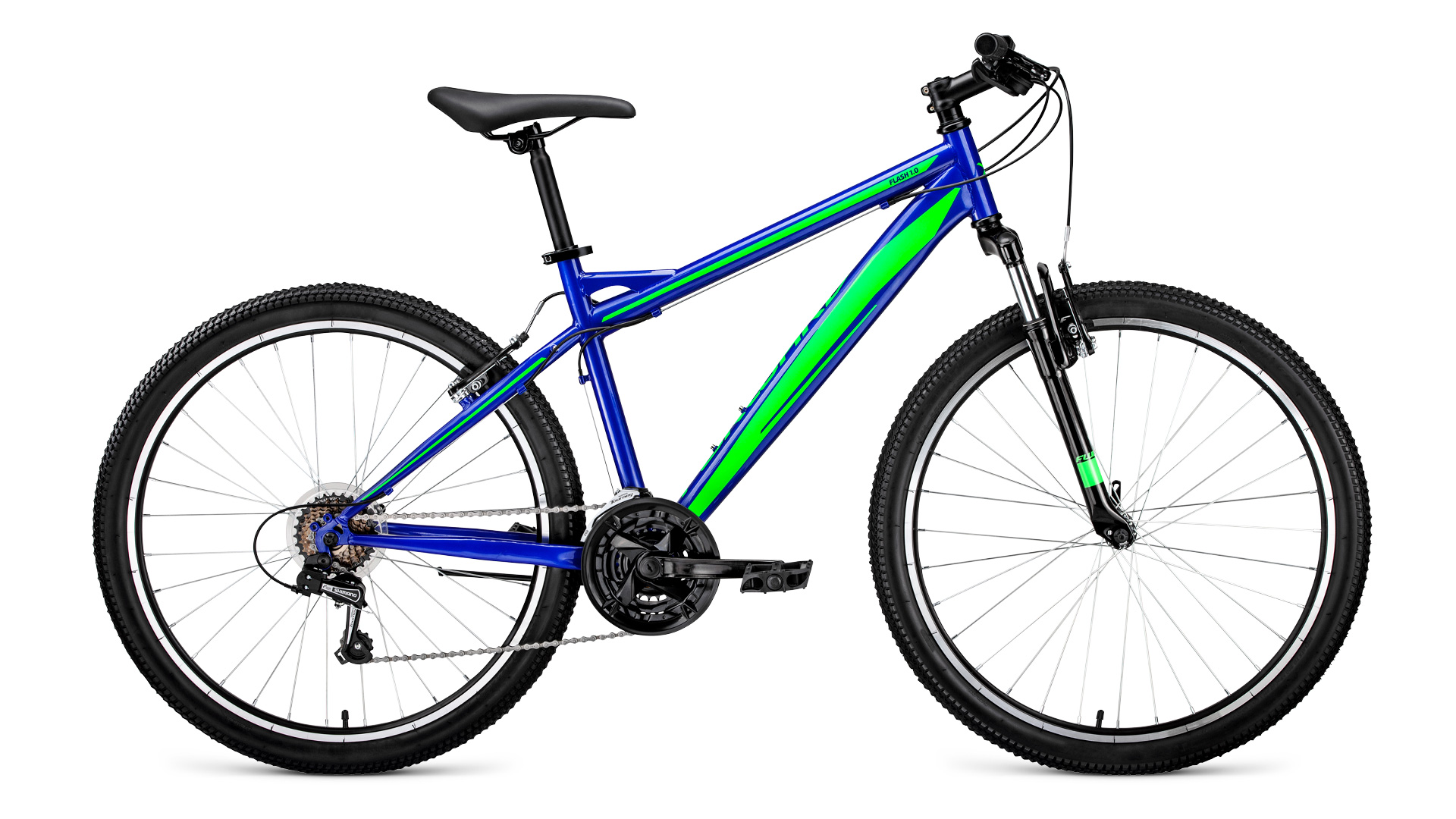

Велосипед Forward Flash 26 1.0 2019 15" blue/green, Flash 26 1.0