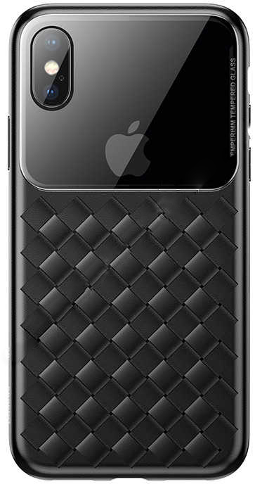 

Чехол Baseus Glass & Weaving (WIAPIPH58-BL01) для iPhone X/Xs (Black), Черный