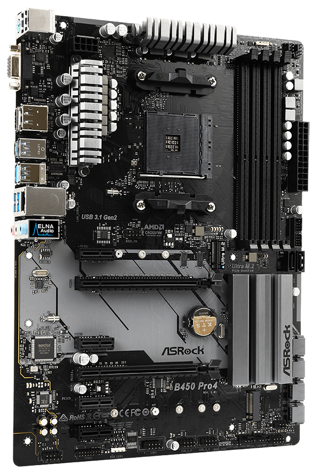 

Материнская плата ASRock B450 PRO4, B450 PRO4