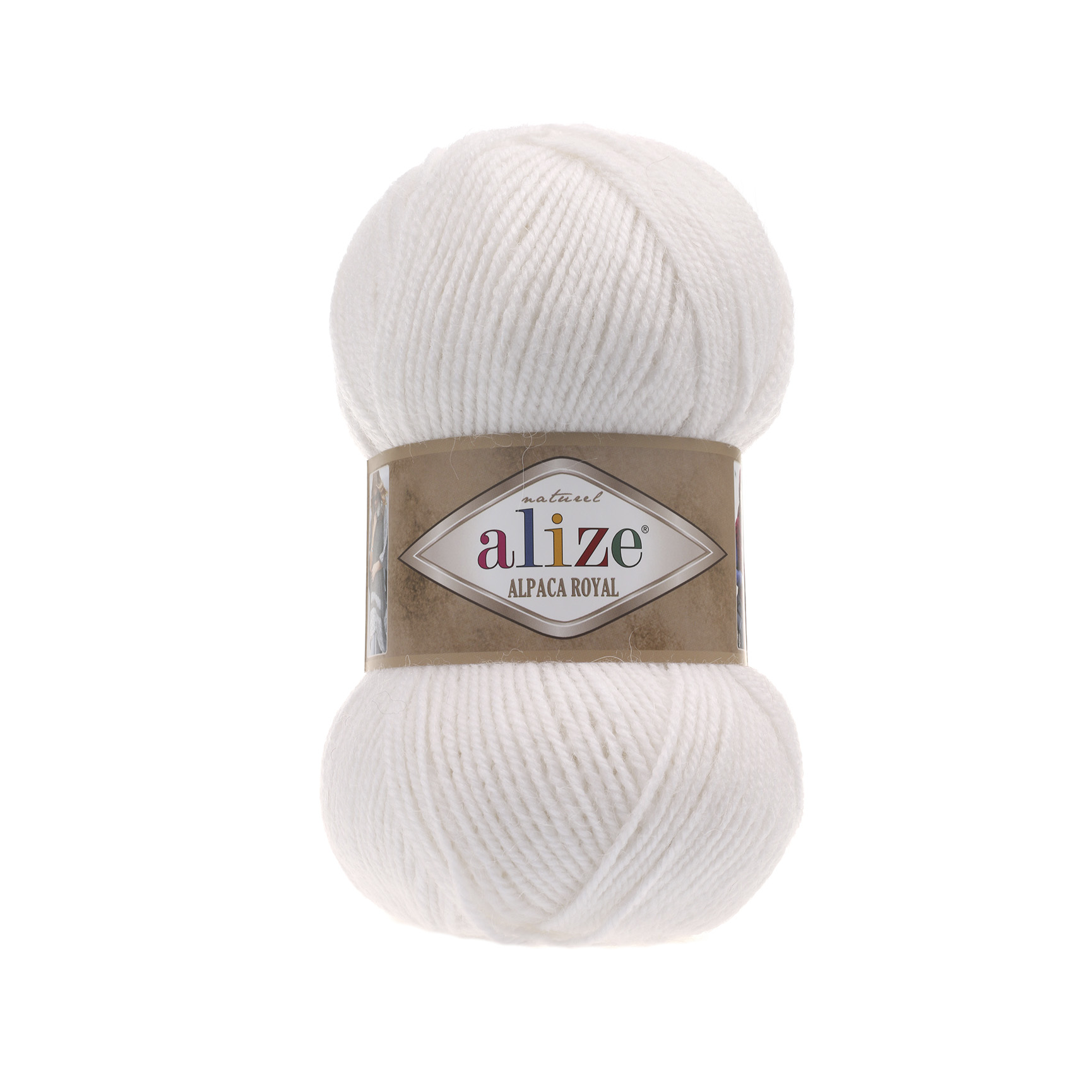 

Пряжа для вязания Ализе Alpaca Royal (30%альпака+15%шерсть+55%акрил) 5х100гр/280м цв,055 б
