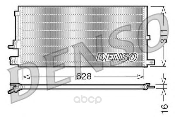

Радиатор кондицинера 628x311 Denso DCN11007